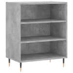 Credenza Grigio Cemento 57x35x70 cm in Legno Multistrato