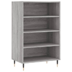 Credenza Grigio Sonoma 57x35x90 cm in Legno Multistrato