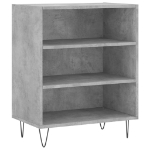 Credenza Grigio Cemento 57x35x70 cm in Legno Multistrato