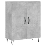 Credenza Grigio Cemento 69,5x34x90 cm in Legno Multistrato