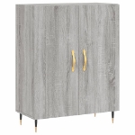 Credenza Grigio Sonoma 69,5x34x90 cm in Legno Multistrato