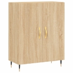 Credenza Rovere Sonoma 69,5x34x90 cm in Legno Multistrato