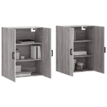 Mobili a Parete 2 pz Grigio Sonoma 69,5x34x90 cm