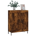 Credenza Rovere Fumo 69,5x34x90 cm in Legno Multistrato