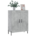 Credenza Grigio Cemento 69,5x34x90 cm in Legno Multistrato