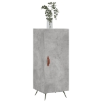 Credenza Grigio Cemento 34,5x34x90 cm in Legno Multistrato