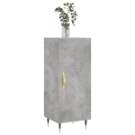 Credenza Grigio Cemento 34,5x34x90 cm in Legno Multistrato