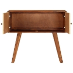 Credenza in Massello di Sheesham con Stampa Dorata 90x30x77 cm