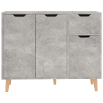 Credenza Grigio Cemento 90x30x72 cm in Truciolato