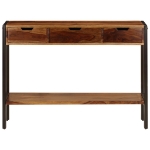 Credenza con 3 Cassetti 110x35x75 cm Legno Massello di Sheesham