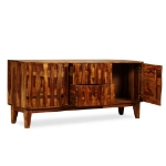 Credenza in Legno Massello di Sheesham 160x45x70 cm