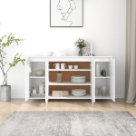 Credenza Bianca 135x41x75 cm in Truciolato