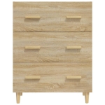 Credenza Rovere Sonoma 70x34x90 cm in Legno Multistrato