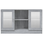 Mobile Vetrina Grigio Sonoma 120x30,5x70 cm Legno Multistrato