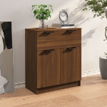 Credenza Rovere Marrone 60x30x70 cm in Legno Multistrato