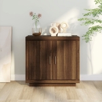 Credenza Rovere Marrone 80x40x75 cm in Legno Multistrato