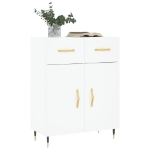 Credenza Bianca 69,5x34x90 cm in Legno Multistrato