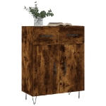 Credenza Rovere Fumo 69,5x34x90 cm in Legno Multistrato