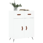 Credenza Bianca 69,5x34x90 cm in Legno Multistrato