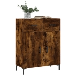 Credenza Rovere Fumo 69,5x34x90 cm in Legno Multistrato