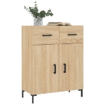 Credenza Rovere Sonoma 69,5x34x90 cm in Legno Multistrato