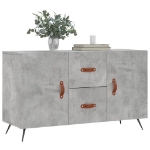 Credenza Grigio Cemento 100x36x60 cm in Legno Multistrato