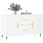 Credenza Bianca 100x36x60 cm in Legno Multistrato