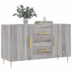 Credenza Grigio Sonoma 100x36x60 cm in Legno Multistrato