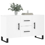 Credenza Bianca 100x36x60 cm in Legno Multistrato