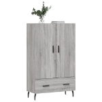 Credenza Grigio Sonoma 69,5x31x115 cm in Legno Multistrato