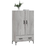 Credenza Grigio Sonoma 69,5x31x115 cm in Legno Multistrato