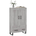 Credenza Grigio Sonoma 69,5x31x115 cm in Legno Multistrato