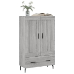 Credenza Grigio Sonoma 69,5x31x115 cm in Legno Multistrato