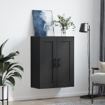 Mobile a Parete Nero 69,5x34,90 cm in Legno Multistrato