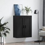 Mobile a Parete Nero 69,5x34,90 cm in Legno Multistrato