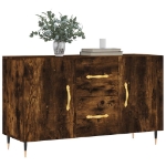 Credenza Rovere Fumo 100x36x60 cm in Legno Multistrato