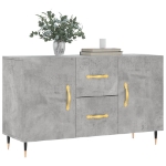 Credenza Grigio Cemento 100x36x60 cm in Legno Multistrato