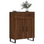 Credenza Rovere Marrone 69,5x34x90 cm in Legno Multistrato