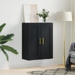 Mobile a Parete Nero 69,5x34,90 cm in Legno Multistrato