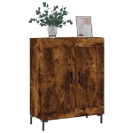 Credenza Rovere Fumo 69,5x34x90 cm in Legno Multistrato