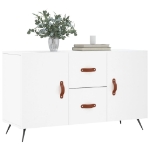 Credenza Bianca 100x36x60 cm in Legno Multistrato