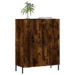 Credenza Rovere Fumo 69,5x34x90 cm in Legno Multistrato