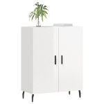 Credenza 69,5x34x90 cm in Legno Multistrato Bianco Lucido