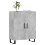 Credenza Grigio Cemento 69,5x34x90 cm in Legno Multistrato