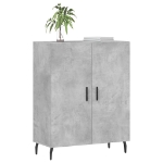 Credenza Grigio Cemento 69,5x34x90 cm in Legno Multistrato