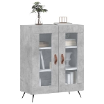 Credenza Grigio Cemento 69,5x34x90 cm in Legno Multistrato