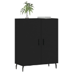 Credenza Nera 69,5x34x90 cm in Legno Multistrato