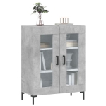 Credenza Grigio Cemento 69,5x34x90 cm in Legno Multistrato