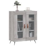 Credenza Grigio Sonoma 69,5x34x90 cm in Legno Multistrato