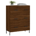 Credenza Rovere Marrone 69,5x34x90 cm in Legno Multistrato